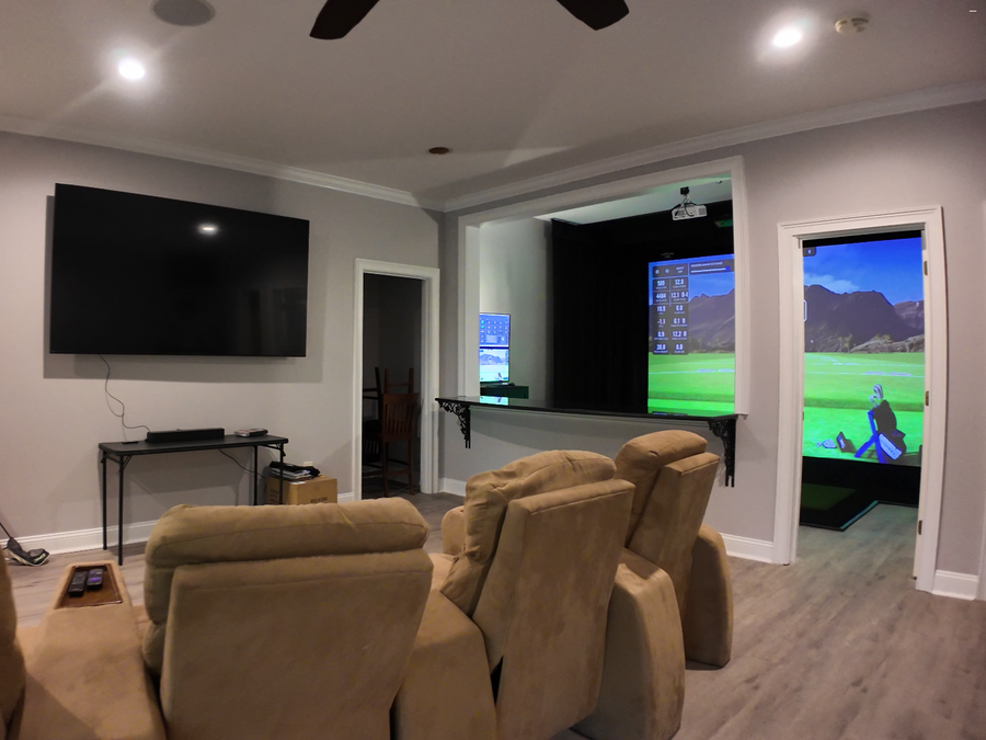 home golf simulator in greenville, sc