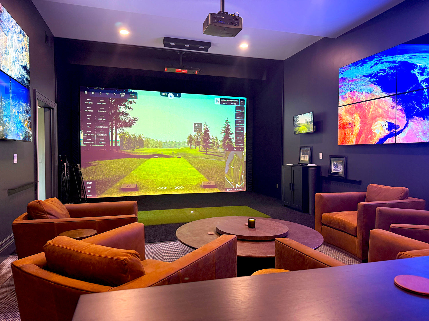 golf simulator installation