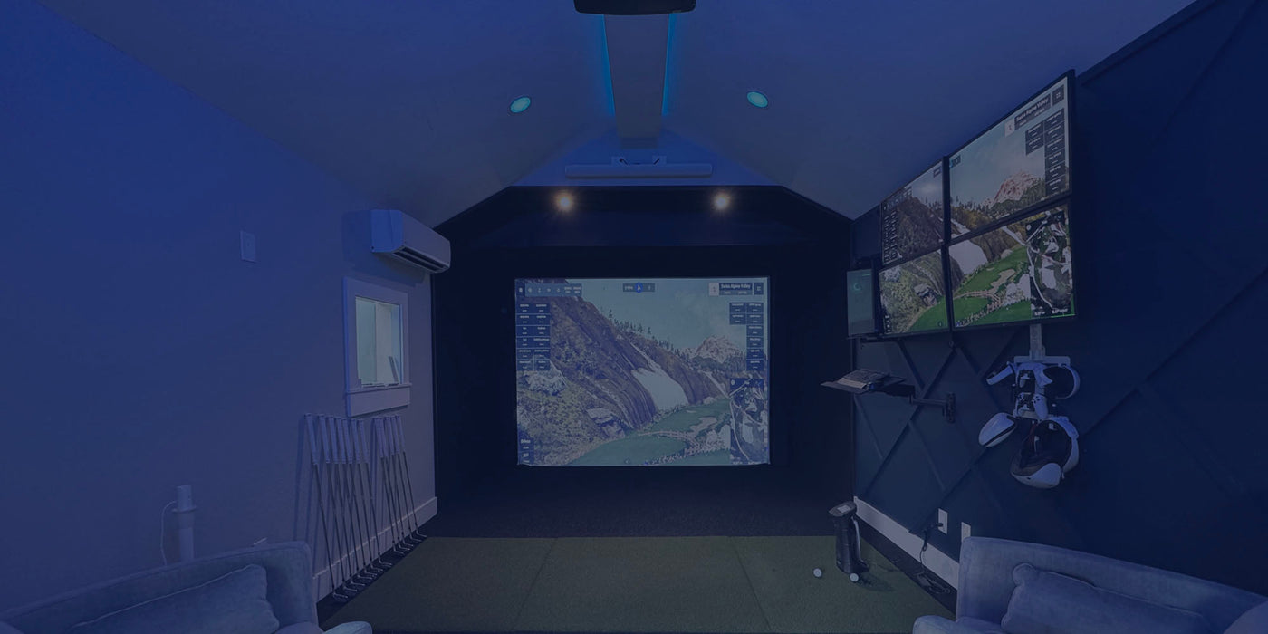Virtual Tee custom golf simulator installation