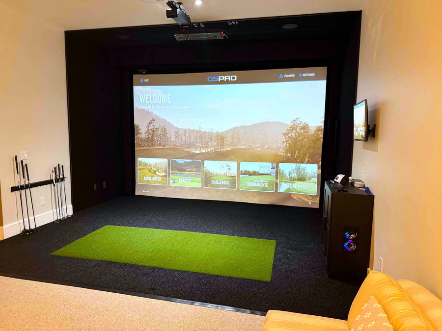 Optoma UHZ35ST in a golf simulator