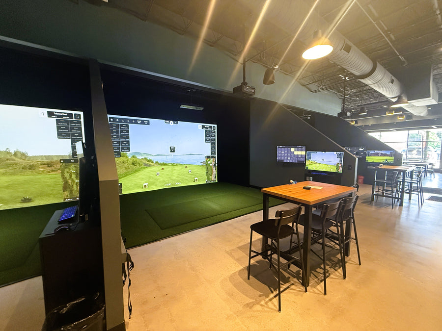 Birdie Factory golf simulator facility in Boulder, CO
