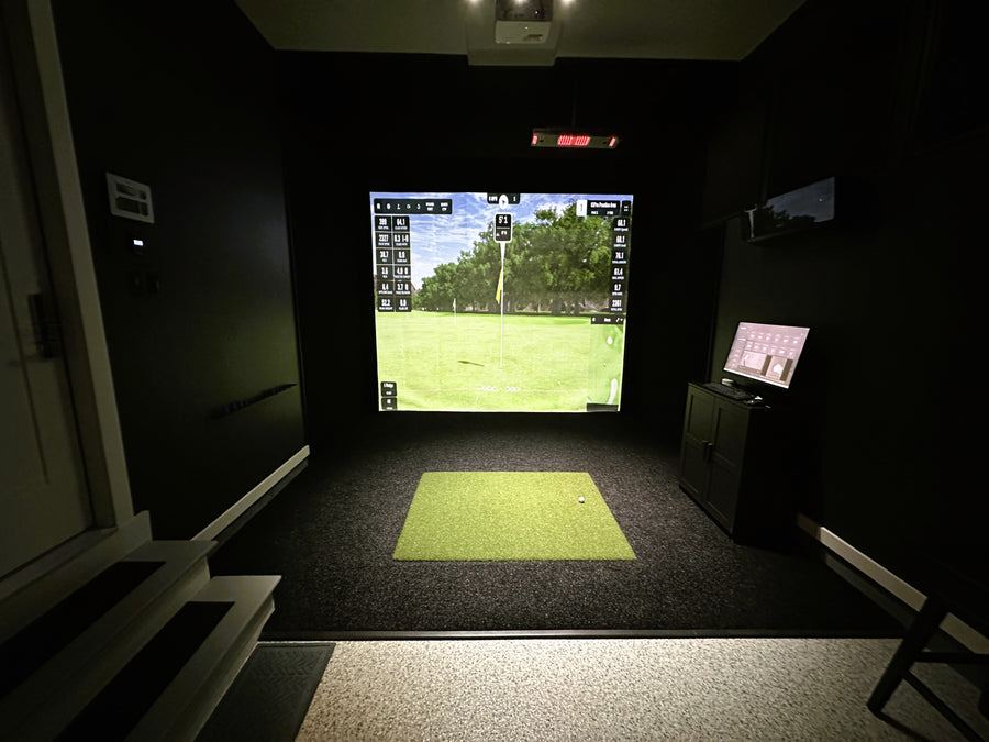 Garage golf simulator