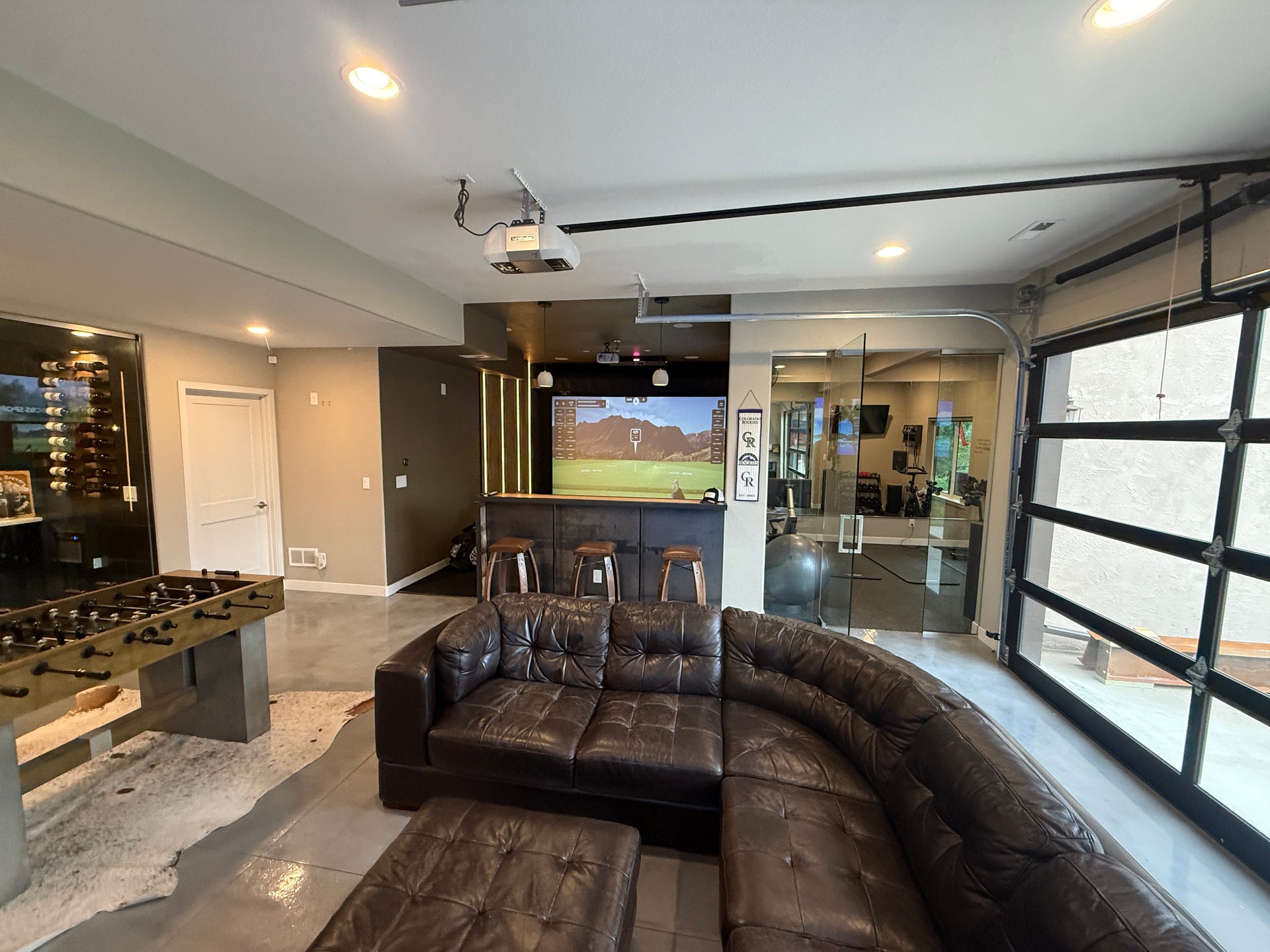 Picture of Game Room Featuring Luxury Golf Simulator in Arvada, CO