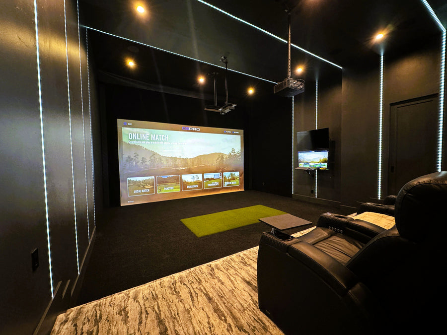 Custom golf simulator installed in Colorado Springs