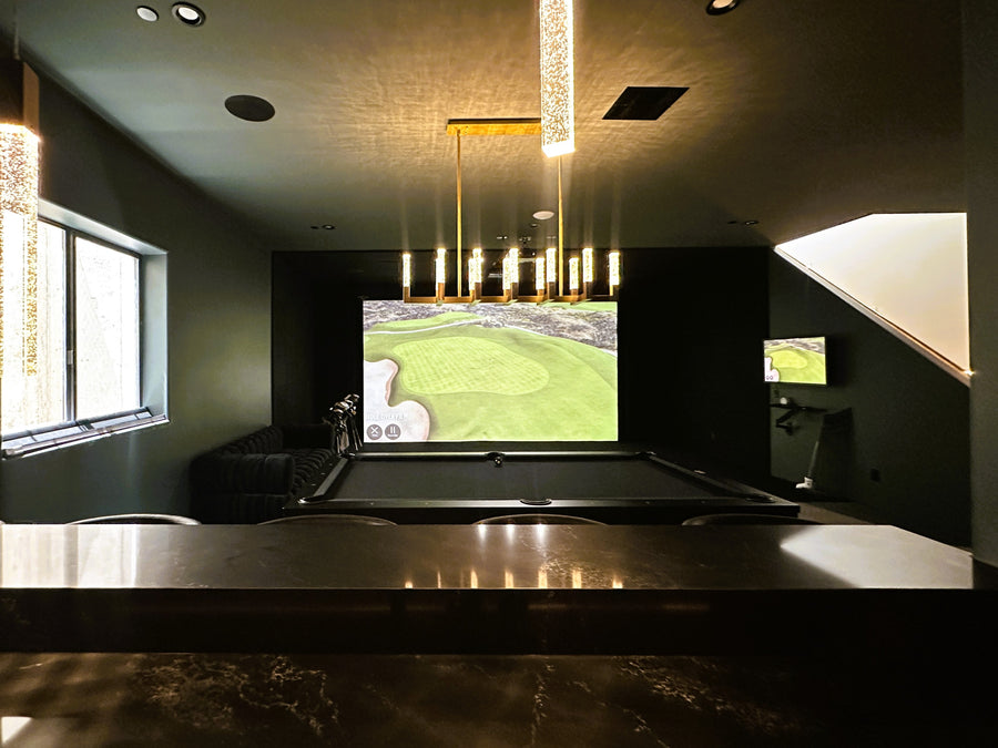 custom designed golf simulator in Scottsdale, AZ
