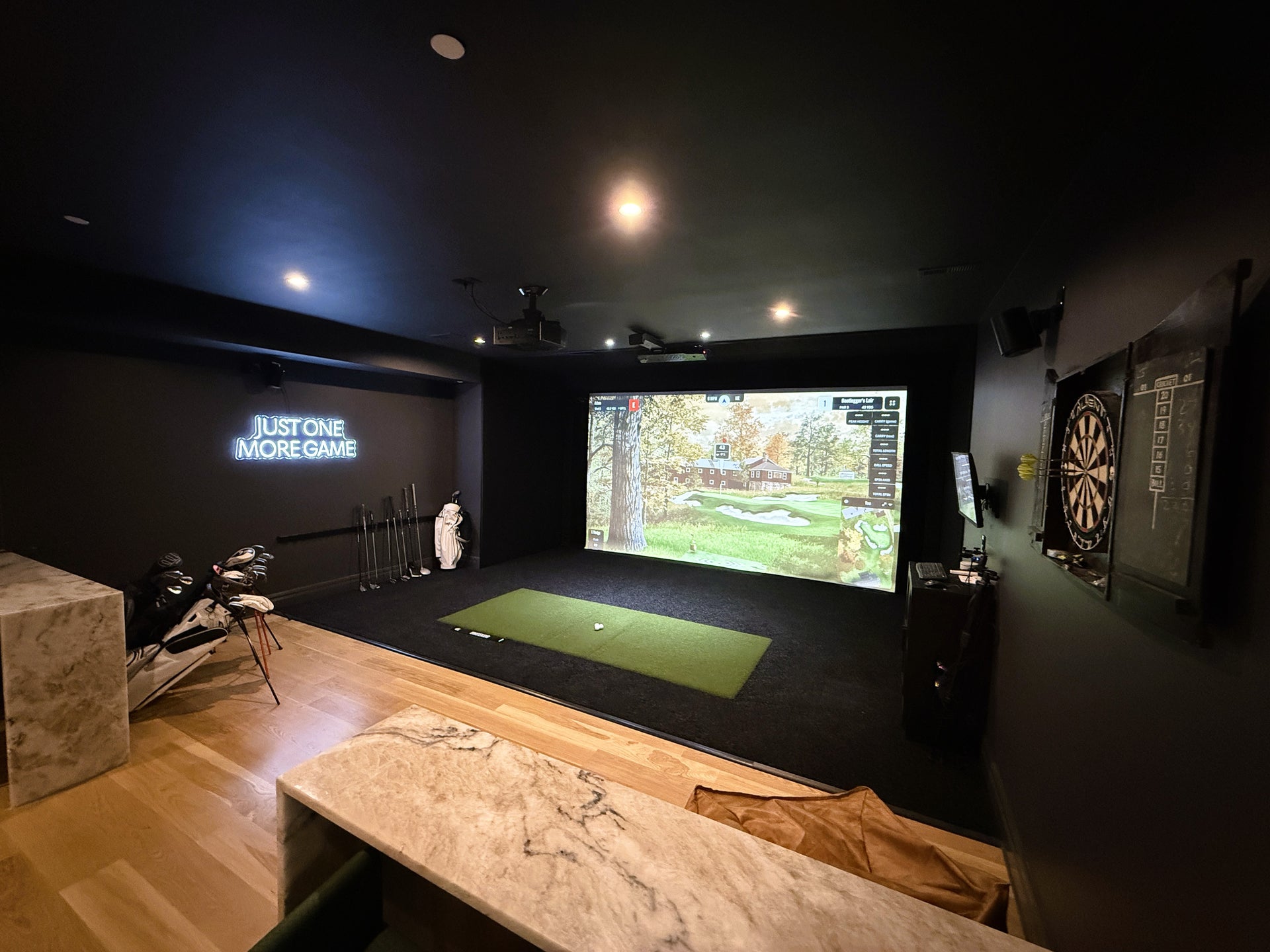 Picture of Luxury Basement Golf Simulator - Cherry Hills Village, CO