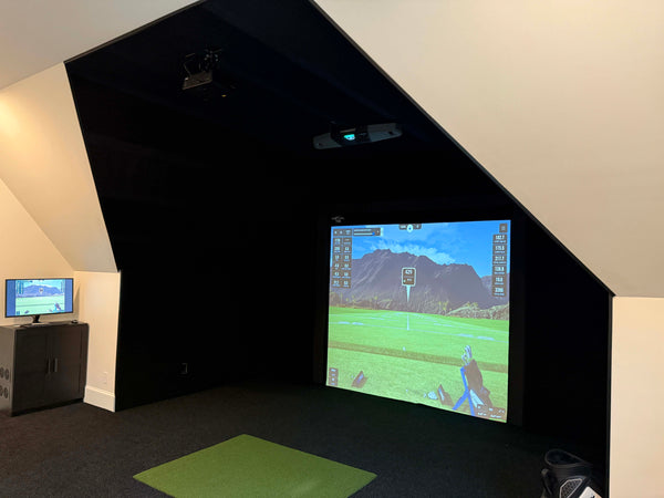 Basement Golf Simulator in Parker, CO