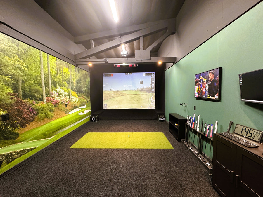 golf simulator installation