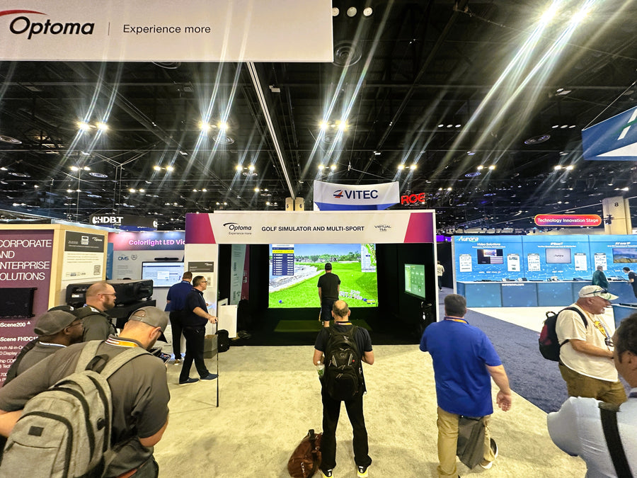 Florida golf simulator in a commercial facility