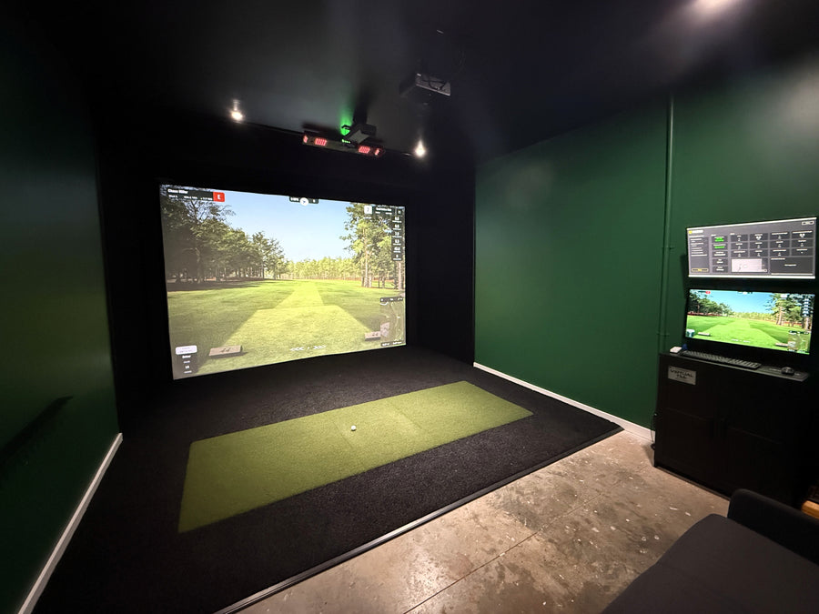Virtual Tee's golf simulator showroom in Charlotte