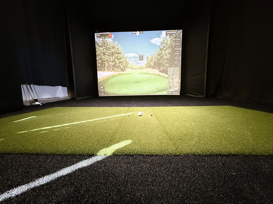 Custom golf simulator design and install by Virtual Tee Systems
