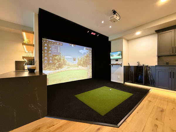 Basement Golf Simulator in Windsor, CO
