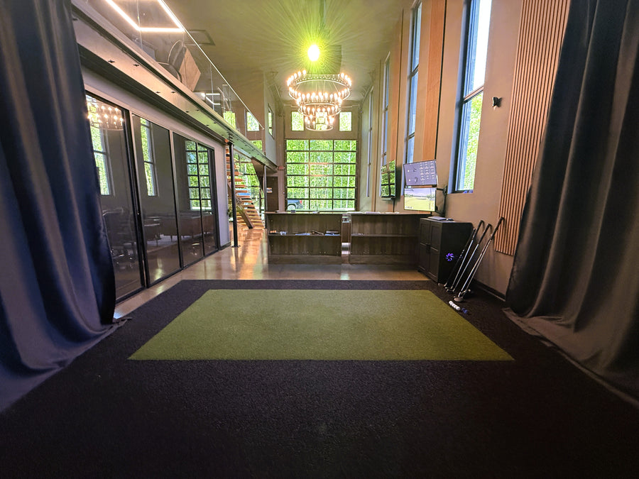 Office indoor golf simulator