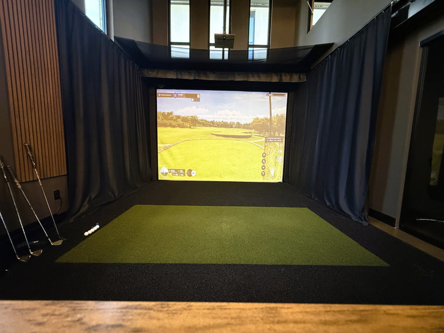 Office indoor golf simulator