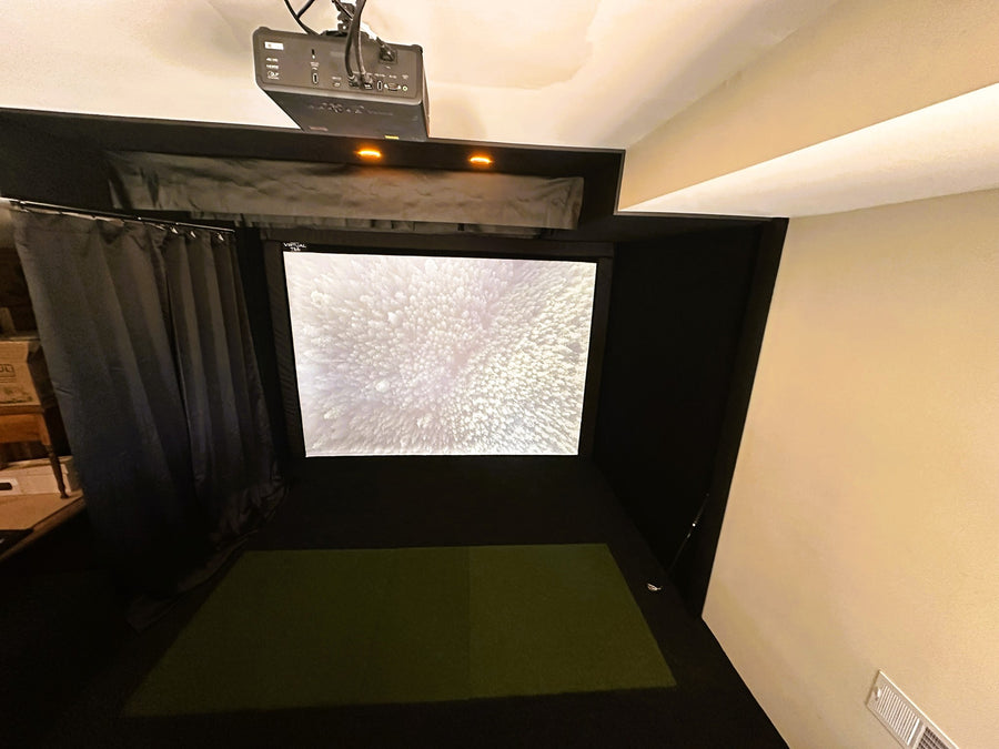 Golf Simulator in basement