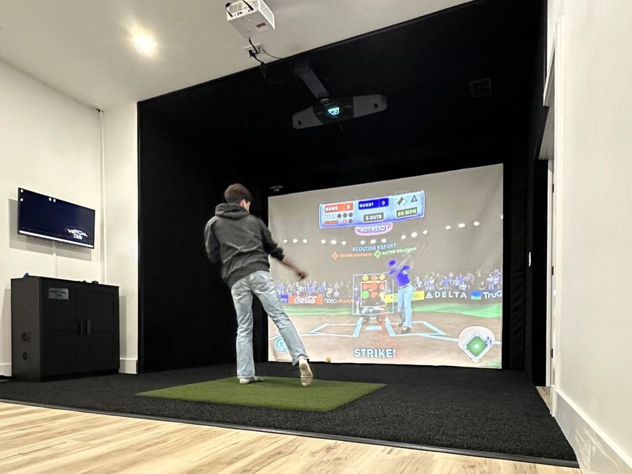 Home golf simulator in Boston, MA